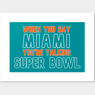 Miami Dolphins Super Bowl Posters and Art